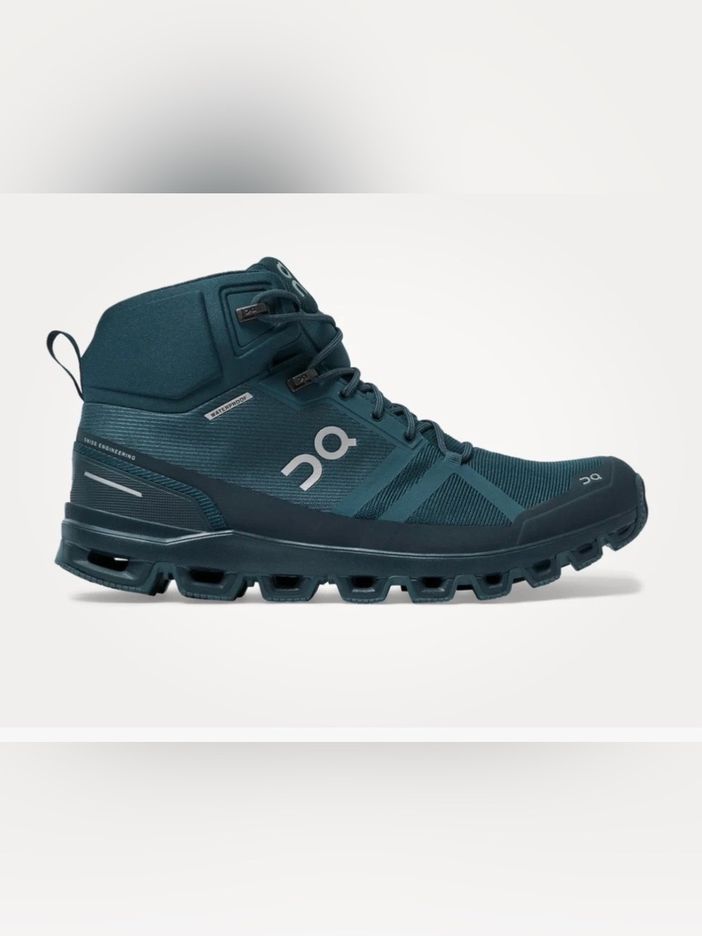 On Cloud Cloudrock Waterproof Mid-Top Hiking Boot in Dark Blue